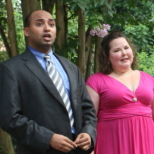 Dileep Srihari and Carolyn Wise at British Deputy Ambassador